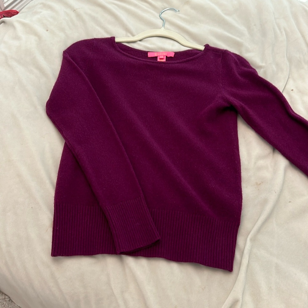 Lily Pulitzer Plum Sweater!